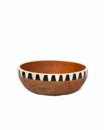 Wood Salad Bowl with Serving Utensils