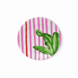 Miami Pink Beach Melamine Dessert Plate / Set of 4