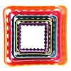 1 Set Cookies Cutter Frame Cake Mould DIY Star Tree Round Heart Flower Mold - Z5 - Square