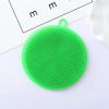 Insulated Decontamination Silicone Kitchen Dishwashing Brush - Green