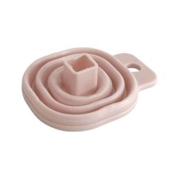 Mini Foldable Funnel Silicone Collapsible Funnel Folding Portable Funnels Be Hung Household Liquid - Pink