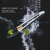 Premium Silicone Kitchen Tongs BPA Free Non-Stick BBQ Cooking Grilling Locking Food Tongs XH - 9 Inch