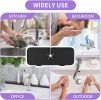 Faucet Sink Splash Guard Kitchen Silicone Faucet Handle Drip Catcher Tray - Gray