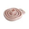 Mini Foldable Funnel Silicone Collapsible Funnel Folding Portable Funnels Be Hung Household Liquid - Pink