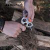 Camping Tripod Board Accessories Turn Branches into Campfire Tripod for Cooking Portable Camping Gear for Travel Outdoor - Silver