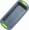 Silicone Mold 2 PC Food Grade Silicone Baking Pan Loaf Bread Pan and Round Cake Pan Non-Stick Pan Microwave Oven Dishwasher Safe - black