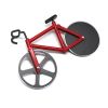 Bicycle Pizza Cutter Wheel Cool Kitchen Gadget Non-stick Bike Pizza Slicer - black