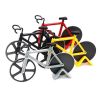 Bicycle Pizza Cutter Wheel Cool Kitchen Gadget Non-stick Bike Pizza Slicer - yellow