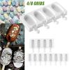 4/8 Cavities Silicone Popsicle Molds Maker With Wooden Sticks for DIY Ice Pop - 4 Grid L(25*14*2cm)