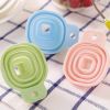 Mini Foldable Funnel Silicone Collapsible Funnel Folding Portable Funnels Be Hung Household Liquid - Green