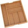 Lipper Bamboo Expandable Flatware Organizer with Cork Bottom